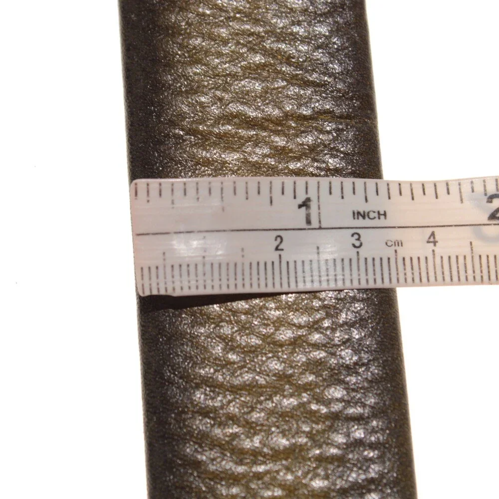 Di Bianco NWT Cut to Size Dress Belt In Green Pebbled Leather One Size